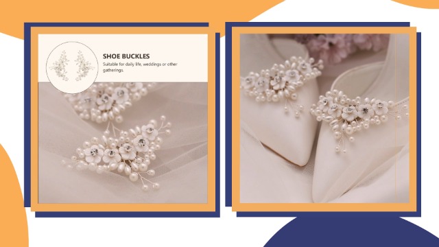 Amazon.com: LIFKOME Pearl Shell Shoe Clips Decorative Buckles for
